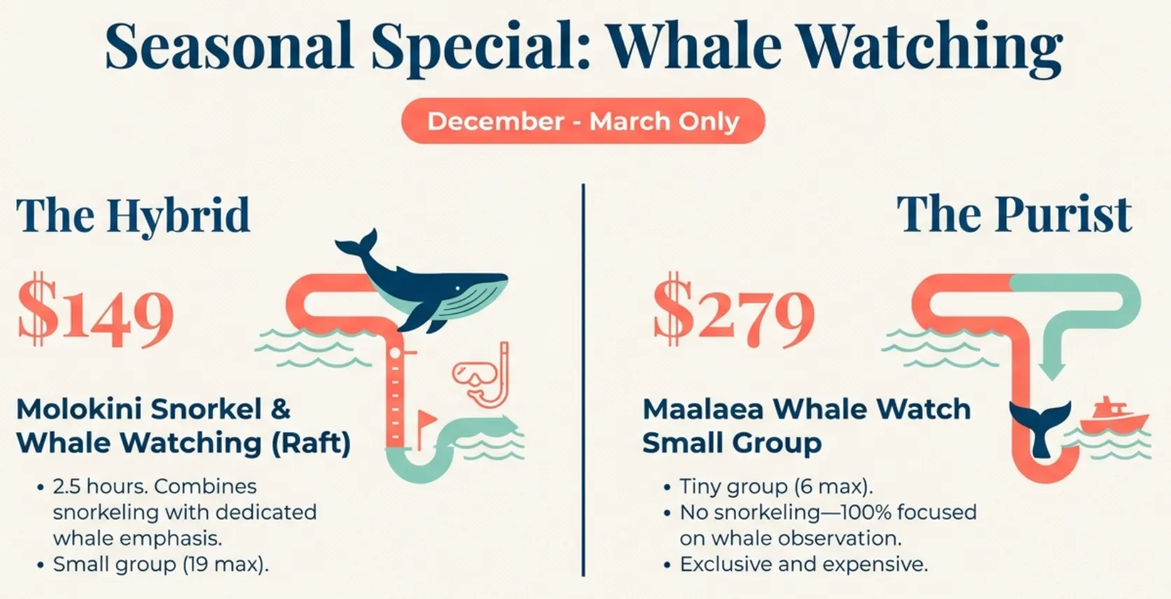 Molokini Whale Watching Seasonal Tours